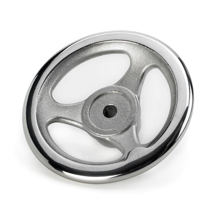 3.94 Diameter Stainless Steel Handwheel With Stainless Revolving Handle